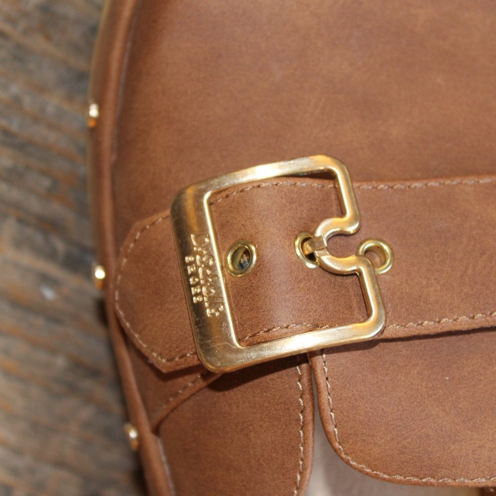 SALE! Dr. Scholl's Faux Wooden Bottom Classic Clogs Honey & Gold size 9 M NWT's - Picture 7 of 13